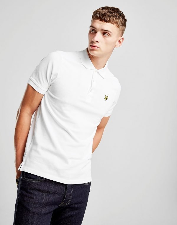 Lyle & Scott Pique Short Sleeve Polo Paita Valkoinen