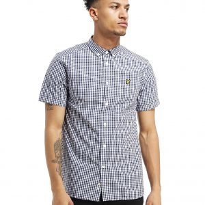 Lyle & Scott Short Sleeve Gingham Check Paita Laivastonsininen