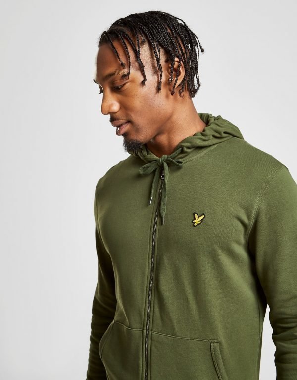 Lyle & Scott Zip Through Core Hoodie Vihreä