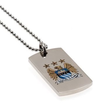 Manchester City Colour Crest Dog Tag