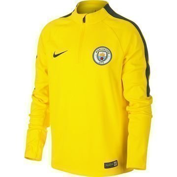 Manchester City Harjoituspaita Drill Top 1/4 Keltainen/Harmaa Lapset