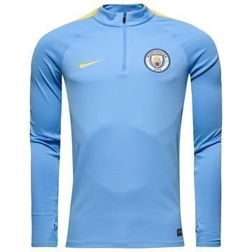 Manchester City Harjoituspaita Drill Top 1/4 Sininen/Keltainen