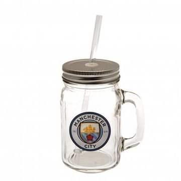 Manchester City Mason Jar lasipurkki