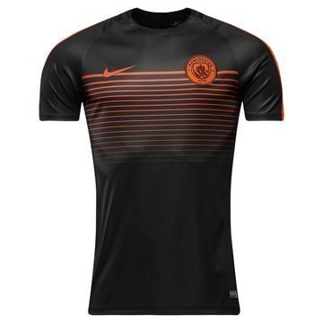 Manchester City Treenipaita Dry Top Squad Musta/Oranssi Lapset