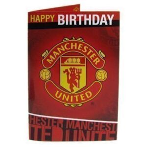 Manchester United Musiikki Syntymäpäiväkortti