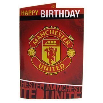 Manchester United Musiikki Syntymäpäiväkortti