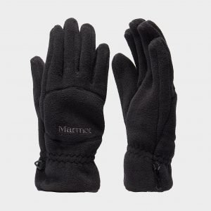 Marmot Fleece Hanskat Musta