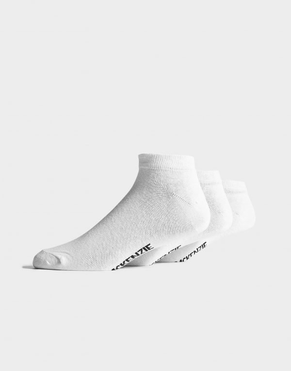 Mckenzie 3 Pack Low Ped Socks Valkoinen