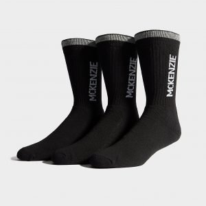 Mckenzie 3 Pack Sport Socks Musta