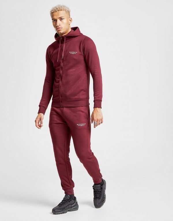 Mckenzie Essential Cuffed Track Pants Burgundy / White