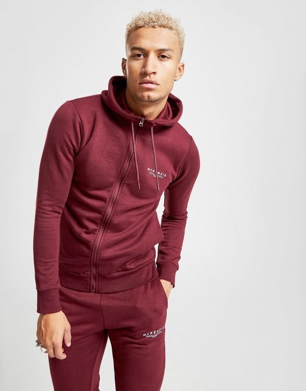 Mckenzie Essential Zip Through Hoodie Burgundy