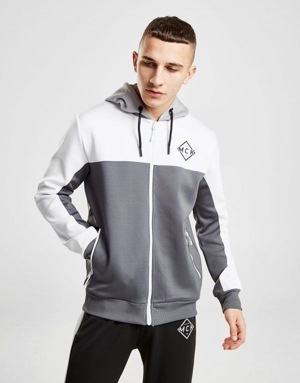 Mckenzie Marmy Poly Zip Through Hoodie Harmaa