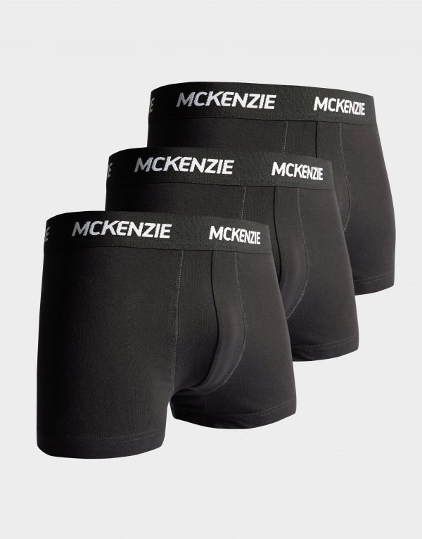 Mckenzie Wyatt 3 Pack Of Boxer Shorts Musta