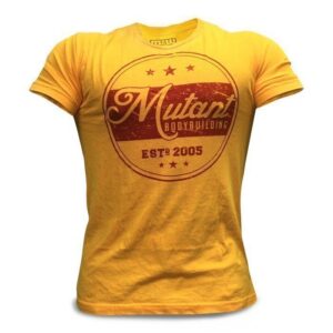 Mutant Vintage Mutant Bodybuilding T-Shirt (Yellow) - XX-large