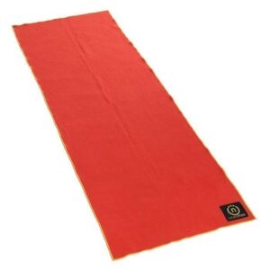 Natural Fitness Yoga Mat. Towel- Carbon/Sun