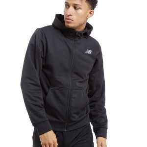 New Balance Core Full Zip Poly Hoodie Musta