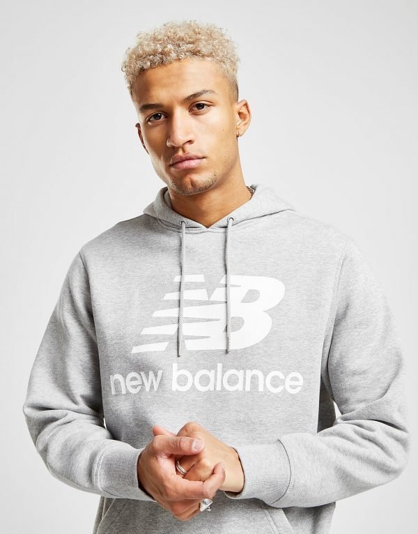 New Balance Large Logo Huppari Harmaa