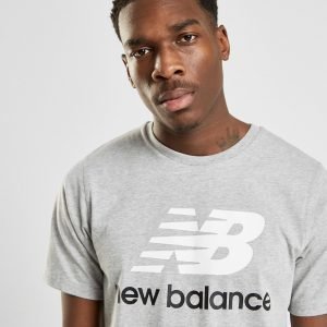 New Balance Logo T-Paita Harmaa