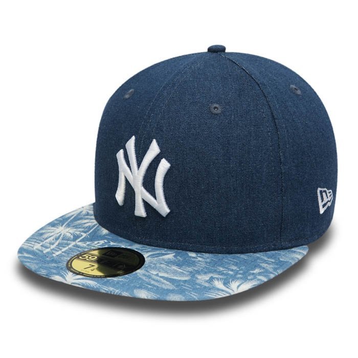 New Era Den Palm Fitted Neyyan Navy/Multi Coloured 7 1/2