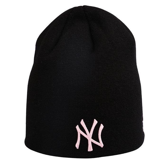 New Era MNO Womens Skull Knit New York Yankees Black/Pink One Size