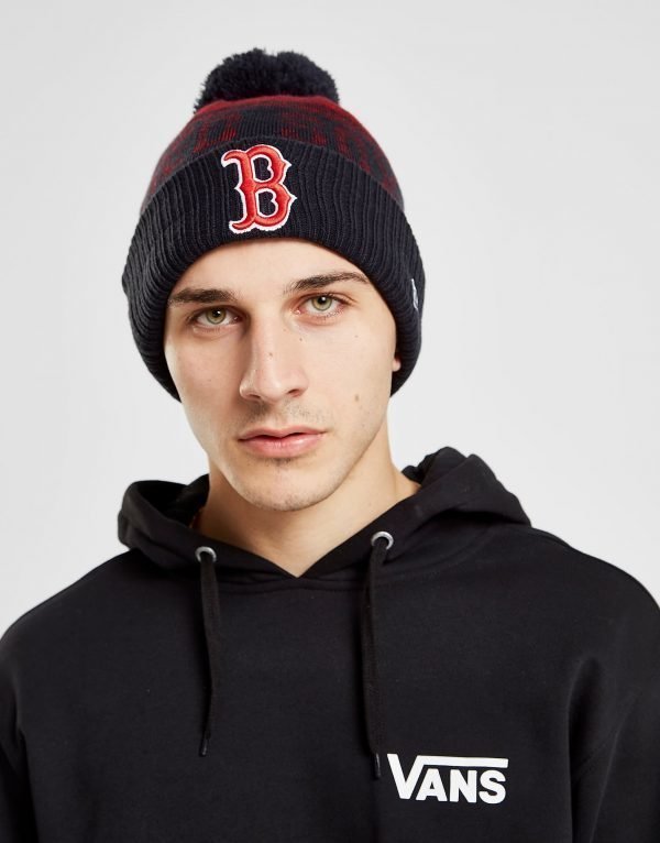 New Era Mlb Boston Red Sox Pom Beanie Laivastonsininen