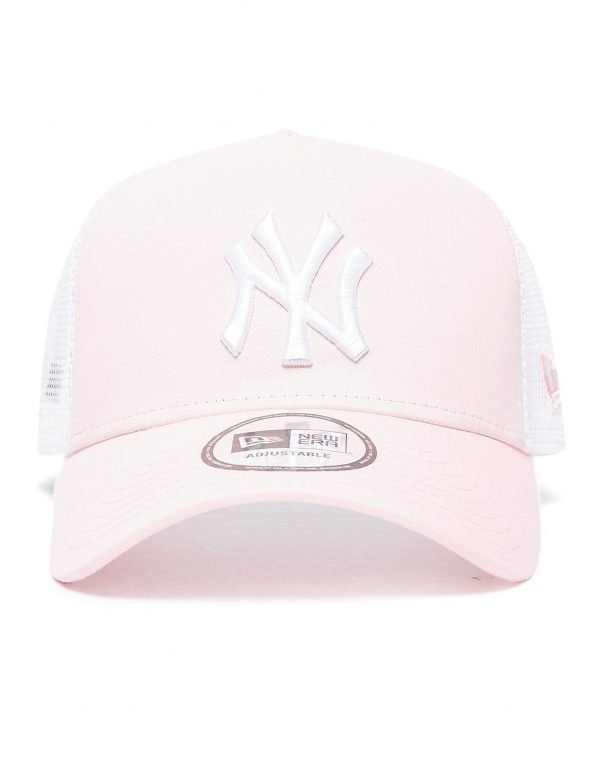 New Era Mlb New York Yankees Snapback Trucker Cap Vaaleanpunainen