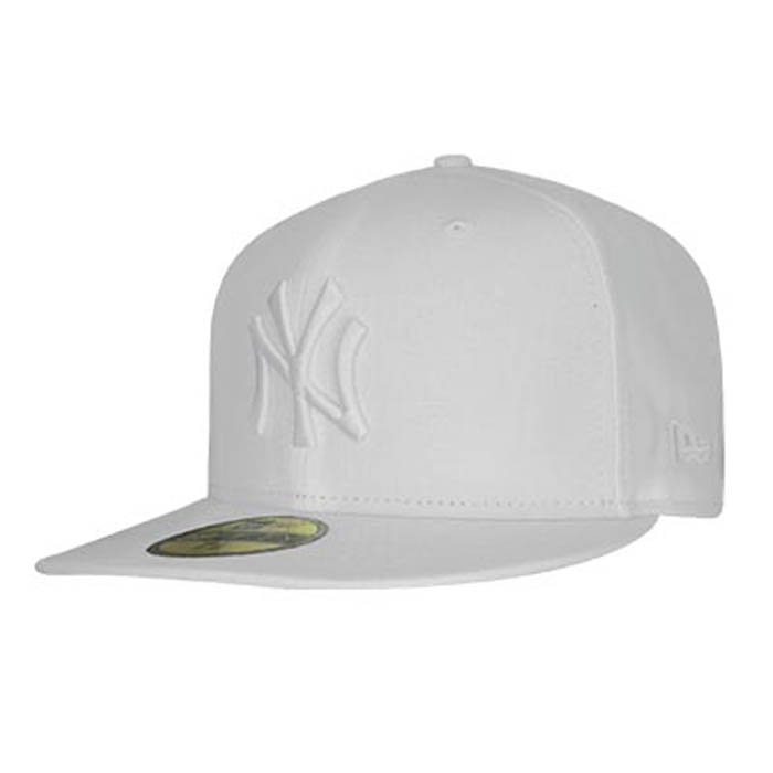 New Era Optic Neyyan 5950 White on White 7 1/2