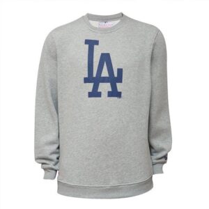 New Era Team Logo Crew Dodgers Heather Gray L