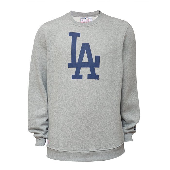 New Era Team Logo Crew Dodgers Heather Gray M