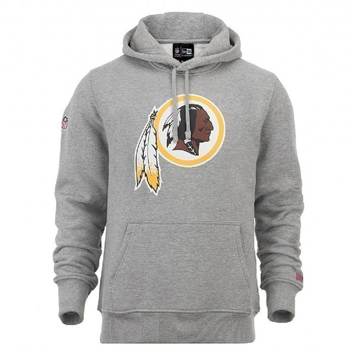 New Era Team Logo PO Hood Washington Redskins Heather grey