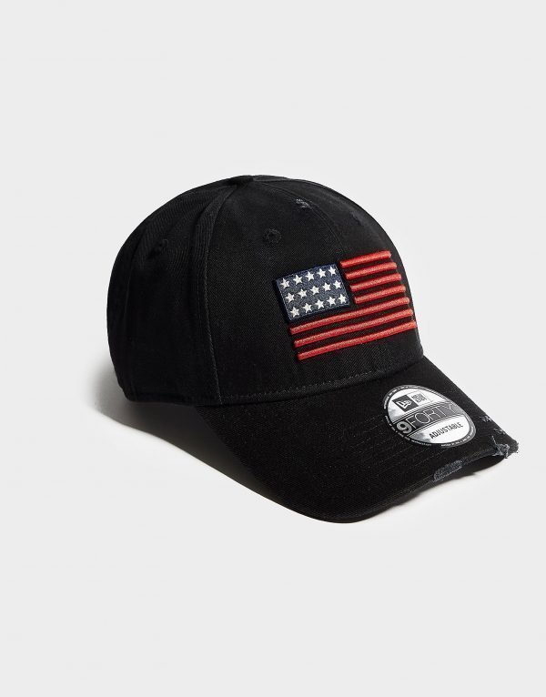 New Era Us Flag 9forty Cap Musta