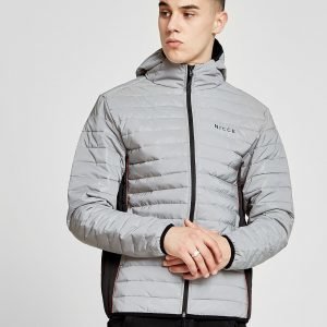 Nicce All Over Reflective Bubble Jacket Hopea