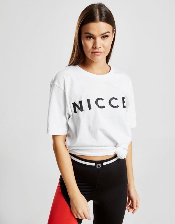 Nicce Boyfriend Logo T-Paita Valkoinen