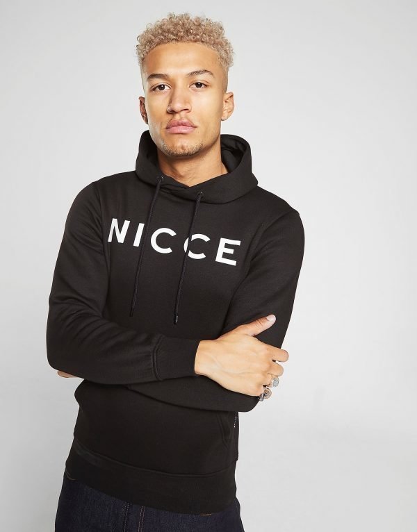 Nicce Largo Logo Hoodie Musta