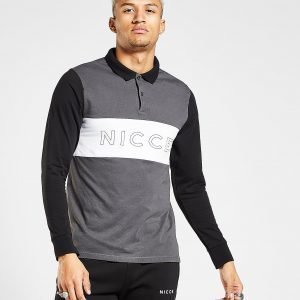 Nicce Ober Long Sleeve Polo Shirt Harmaa