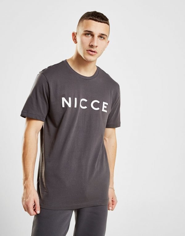 Nicce Original Logo T-Paita Harmaa