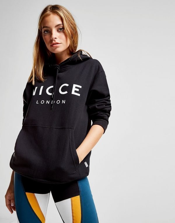 Nicce Oversized Boyfriend Hoodie Musta