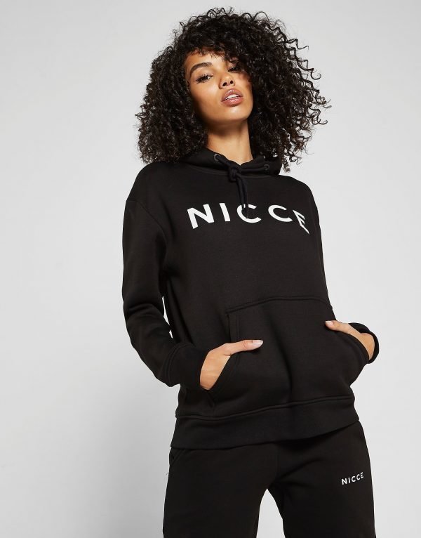 Nicce Oversized Boyfriend Hoodie Musta