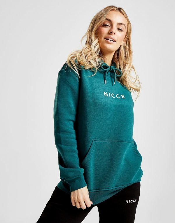 Nicce Small Logo Boyfriend Hoodie Sininen