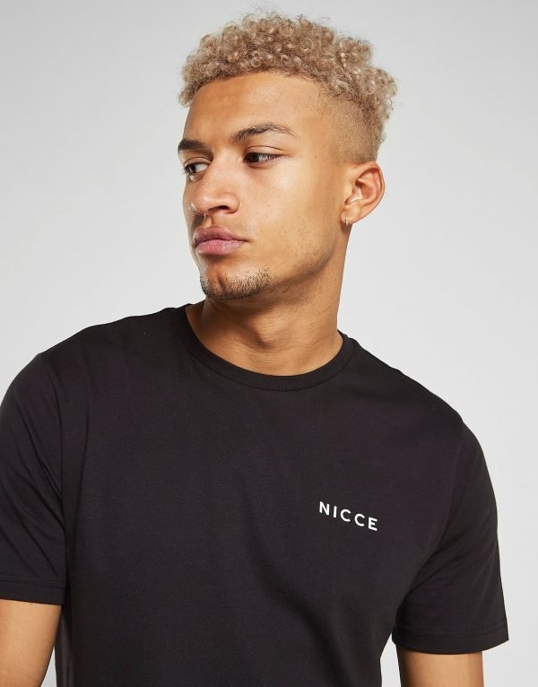 Nicce Small Logo T-Shirt Musta