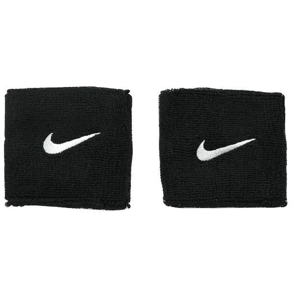 Nike 2 Pack Swoosh Wristband Musta