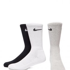 Nike 3 Pack Basic Cuff Socks Harmaa