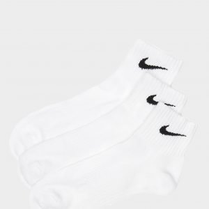 Nike 3-Pack Quarter Sukat Valkoinen