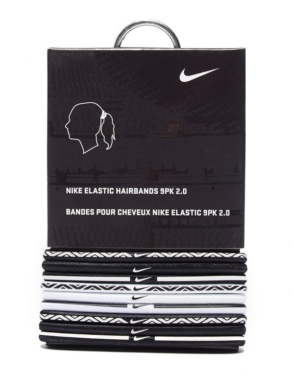 Nike 9 Pack Elastic Hairbands Valkoinen