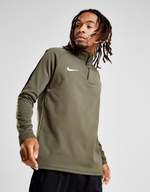 Nike Academy 1/4 Zip Paita Khaki / White