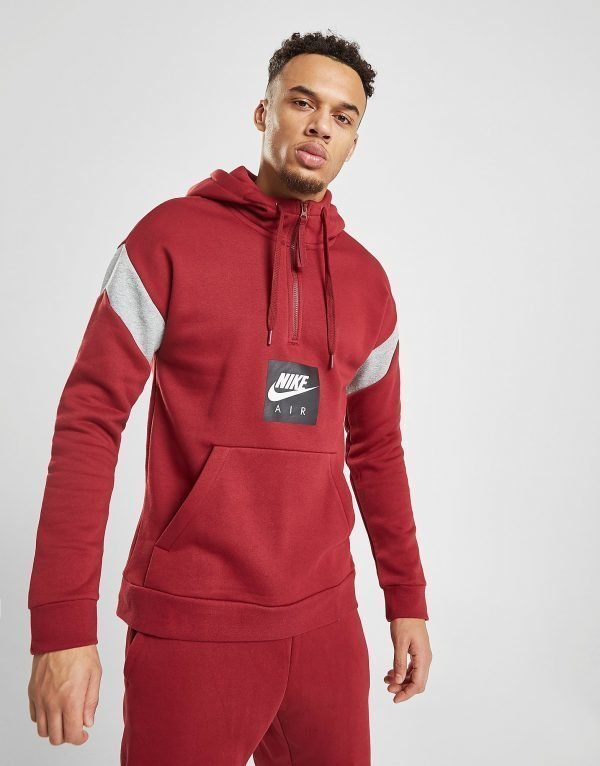 Nike Air 1/2 Zip Fleece Hoodie Punainen