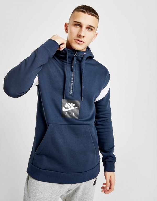 Nike Air 1/2 Zip Fleece Hoodie Sininen