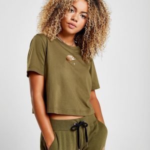 Nike Air Crop T-Shirt Khaki / Rose Gold