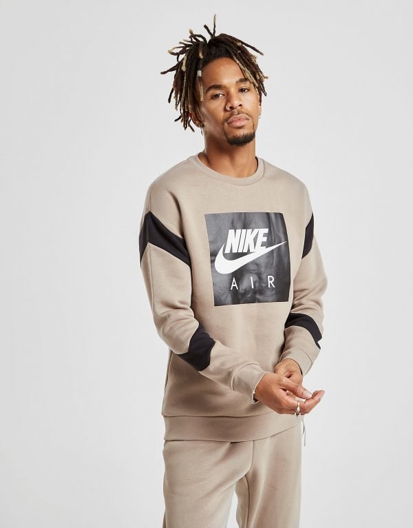 Nike Air Fleece Crew Sweatshirt Beige