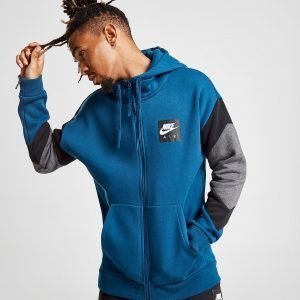 Nike Air Full Zip Colour Block Hoodie Sininen